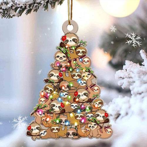 Sloth Lovely Tree YR2811001CL Ornaments