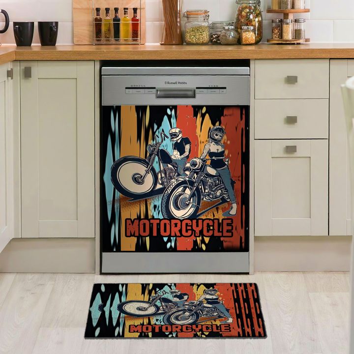 Motocycle YW0410547CL Decor Kitchen Dishwasher Cover