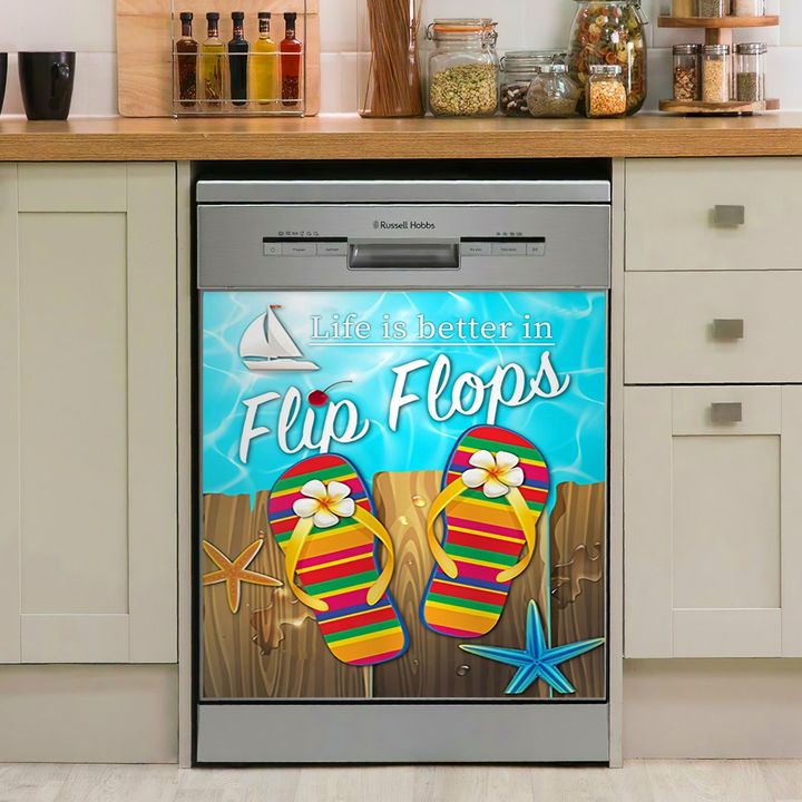 Flip Flop YW0410591CL Decor Kitchen Dishwasher Cover