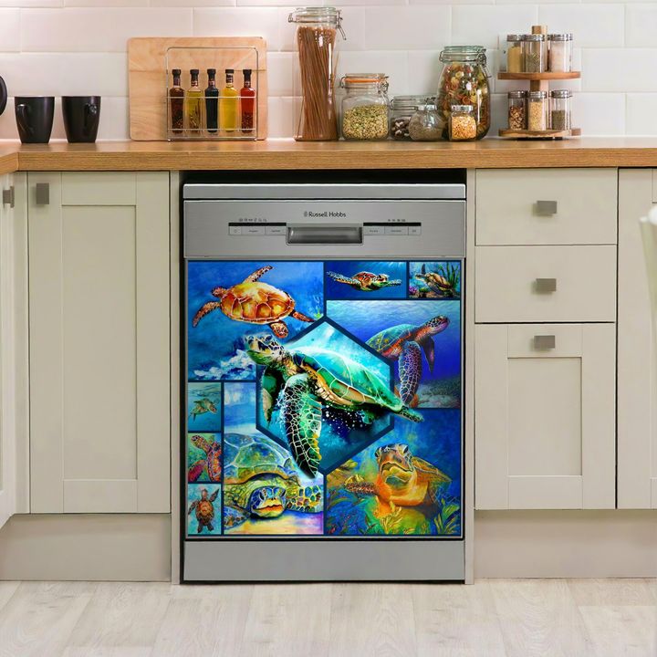 Turtle YW0410040CL Decor Kitchen Dishwasher Cover