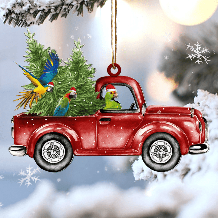 Parrot Red Car YC0611796CL Ornaments