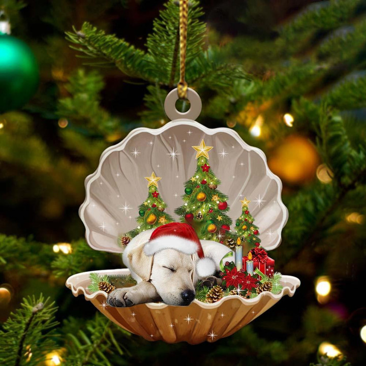 Labrador Retriever Sleeping Pearl In Christmas YC0711258CL Ornaments