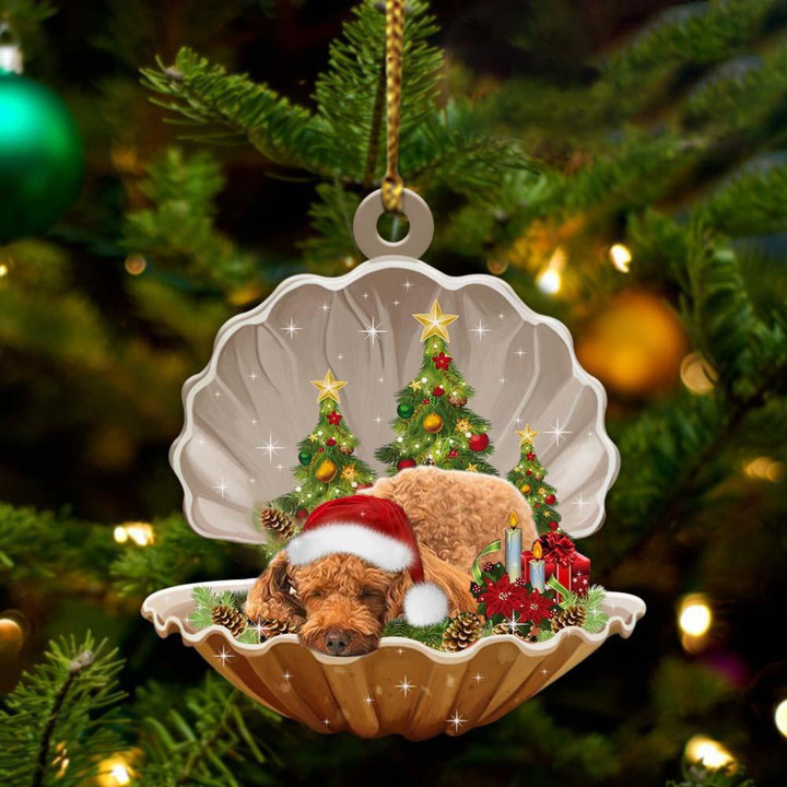 Poodle Sleeping Pearl In Christmas YC0711217CL Ornaments