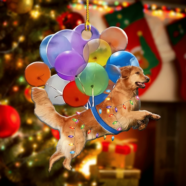 Golden Retriever Flying With Bubbles YC0611479CL Ornaments