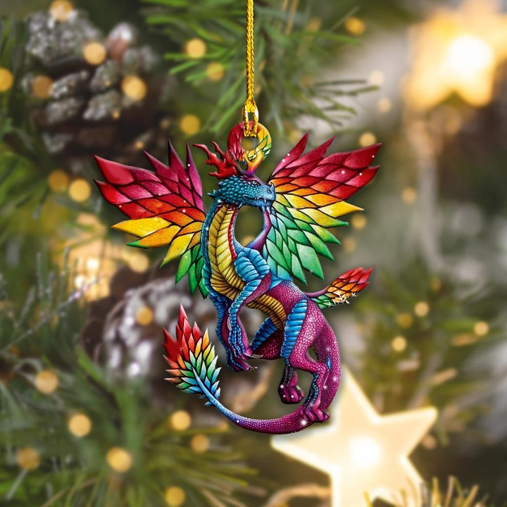 LGBT Dragon Fly Snow YC0611103CL Ornaments