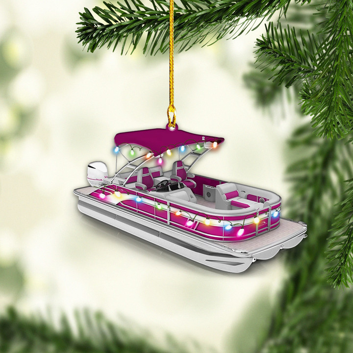 Pontoon Boat Christmas NI1311017YR Ornaments
