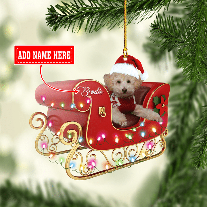 Personalized Poodle Christmas NI2412001XB Ornaments