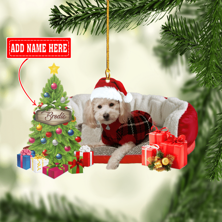 Personalized Poodle Christmas NI2412004XB Ornaments
