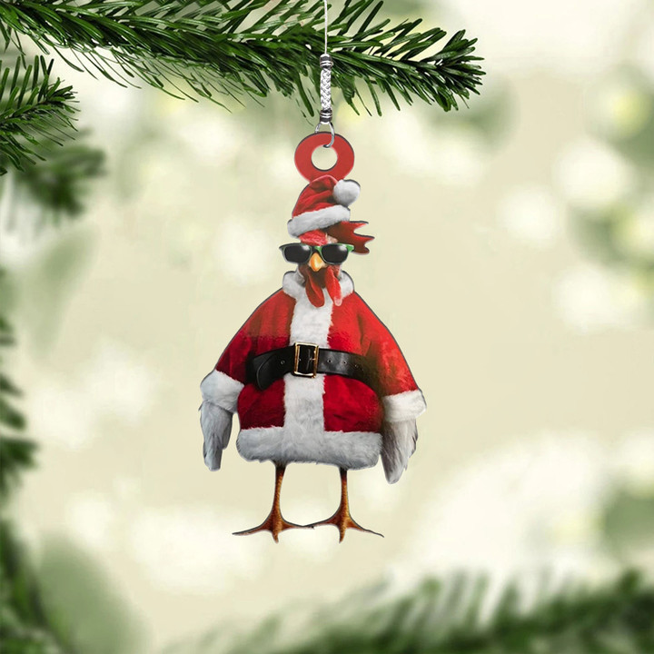 Cool Chicken Santa NI2912018YT Ornaments