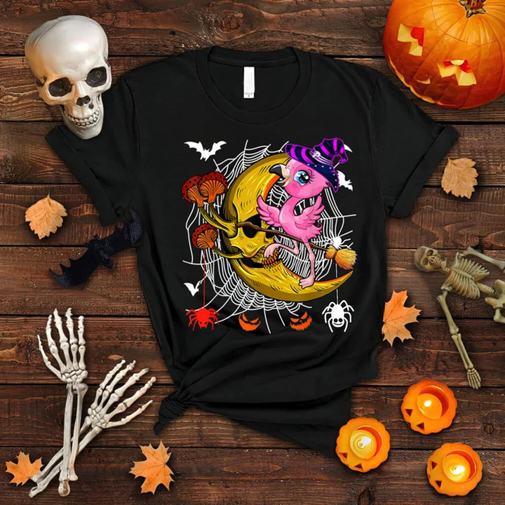 Flamingo Witch Halloween NI0610009YR T Shirt