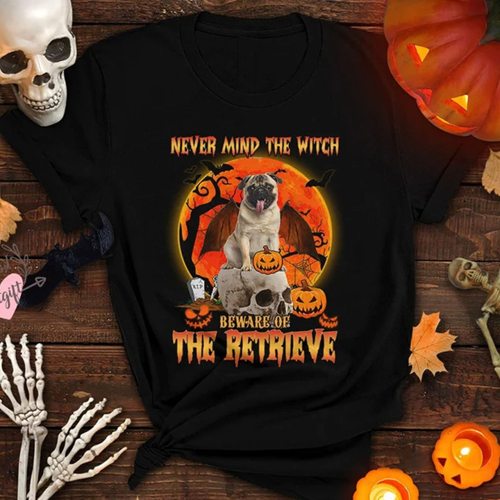 Beware Of The Pug Dog Halloween NI0710001YR T Shirt