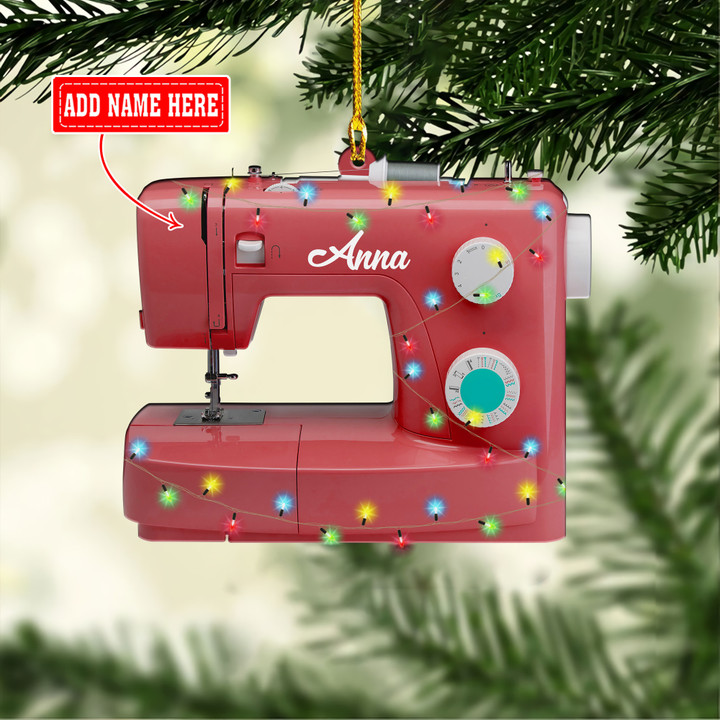 Personalized Red Sewing Christmas YR3110001XY Ornaments