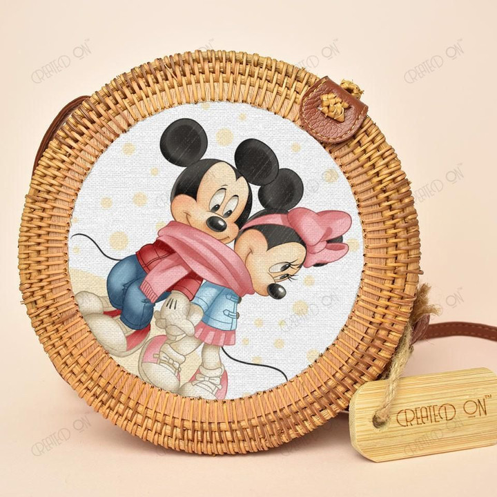 Mickey Round Handmade Rattan Bag