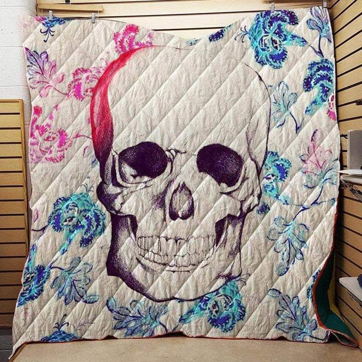 ONE OF A KIND SKULL FABRIC QUILT