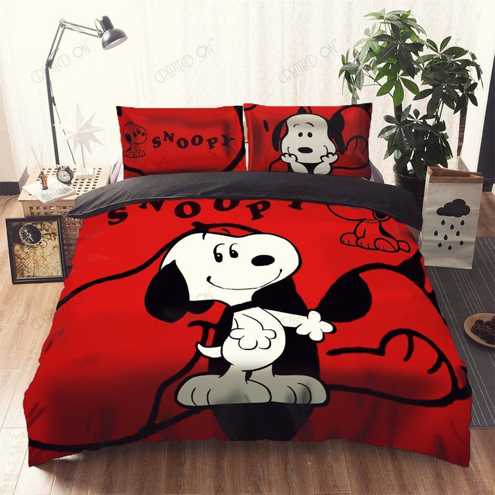 Snoopy Red Bedding Set