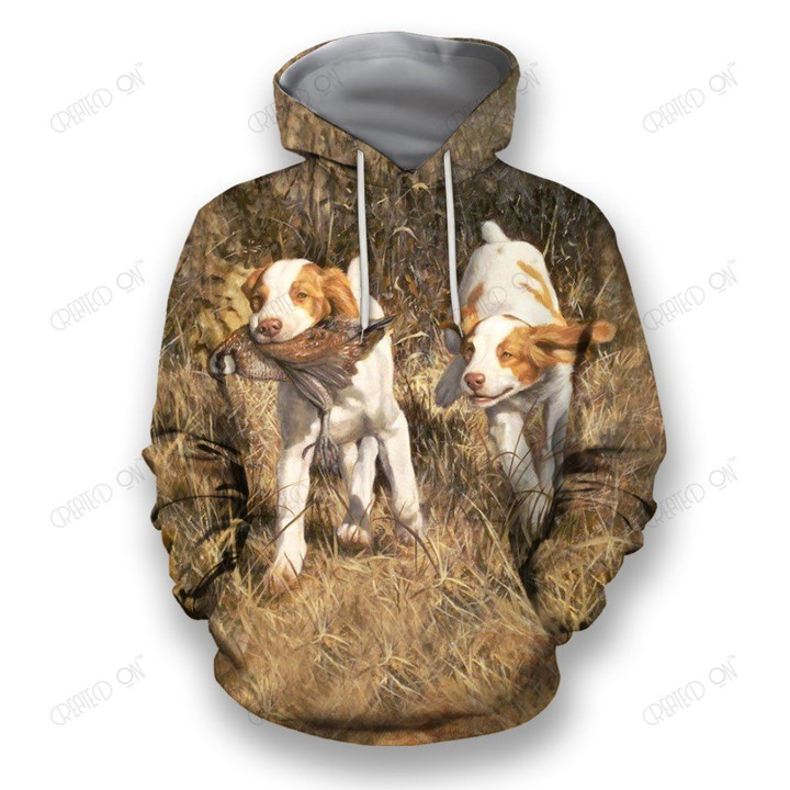 3D All Over Print Beagles Hunting Birds