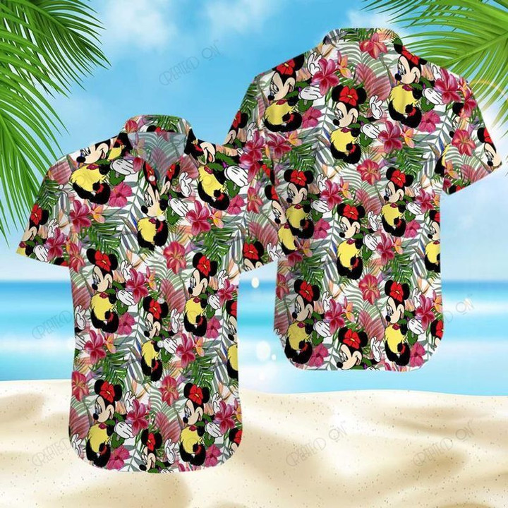 Mickey Hawaii Button Shirt 01