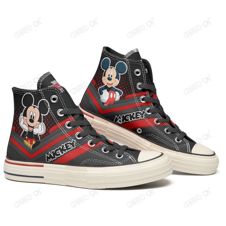 Mickey Mouse New High Canvas Shoes 01