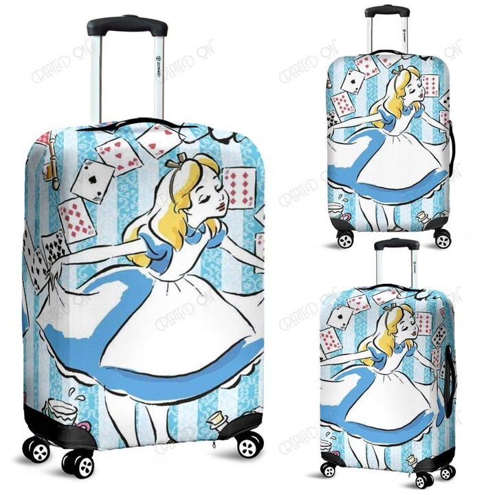 Alice in Wonderland Luggage Cover 2