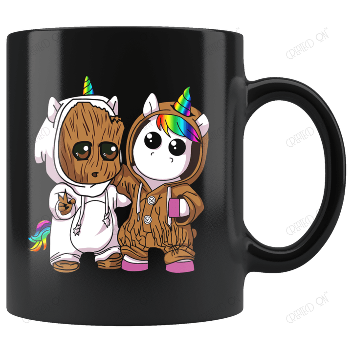 Baby Groot & Unicorn Mug