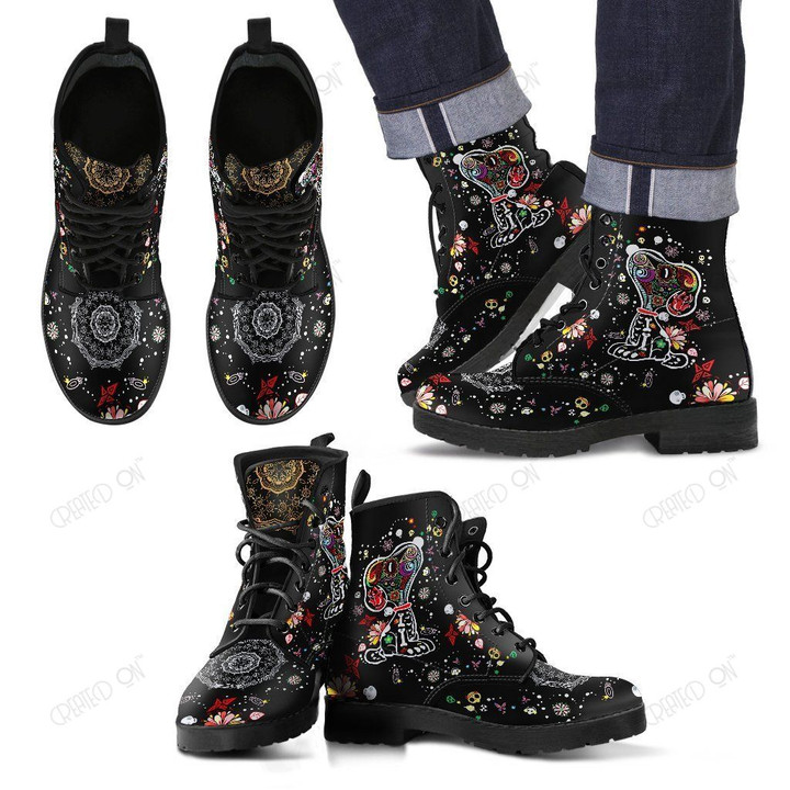 Floral Snoopy Boots