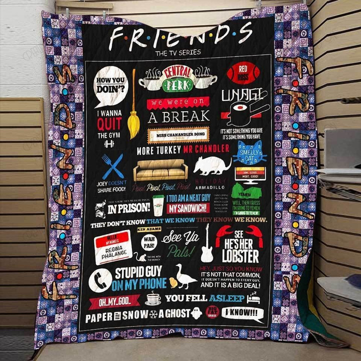 FRIENDS FOREVER FABRIC QUILT