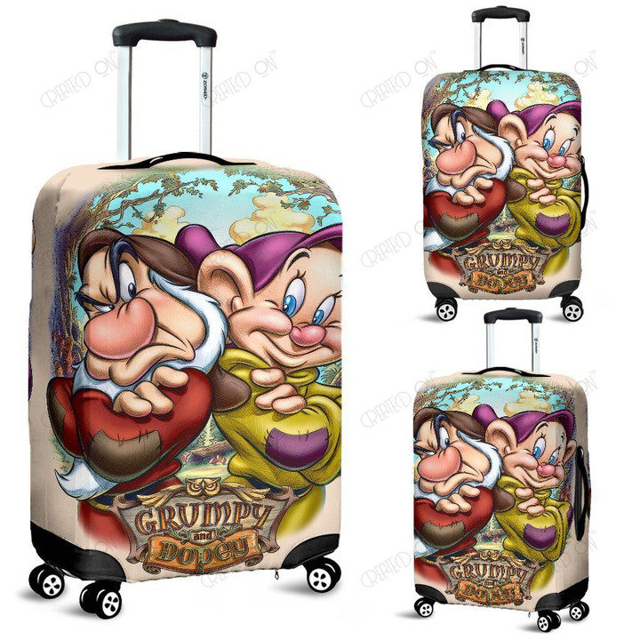 Grumpy & Dopey Disney Luggage Cover 3