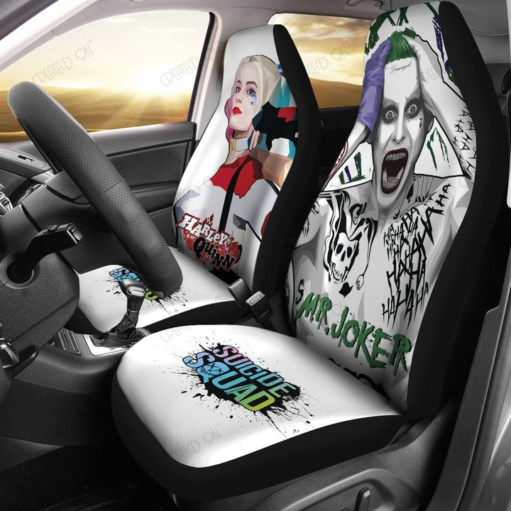 Harley Quinn and Joker Car Seat Covers 1
