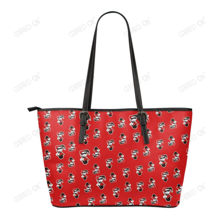 Harley Quinn Small Leather Tote Bag 1