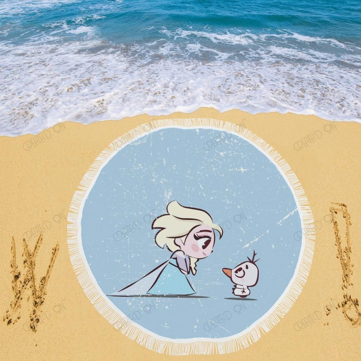 Little Elsa Disney Beach Blanket