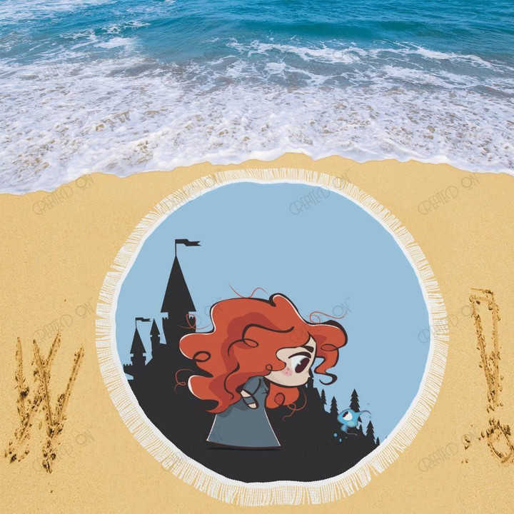 Little Merida Disney  Beach Blanket 1