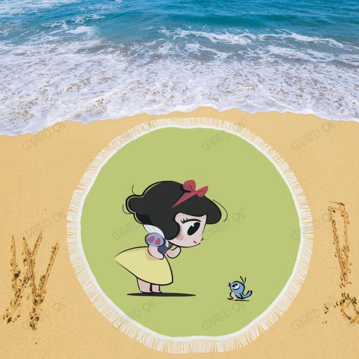 Little Snow White Beach Blanket 1