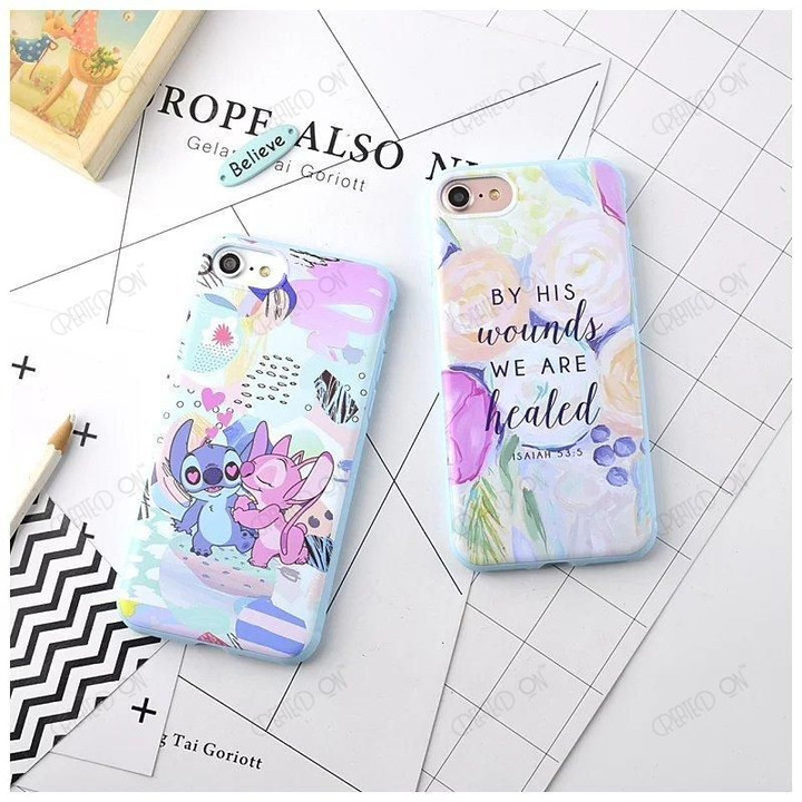 Lovely Stitch and Angel Phone Cases