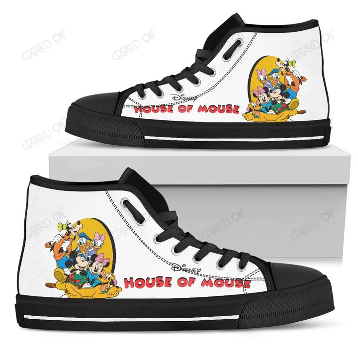 Mickey & Friend Disney High Top Canvas Shoes 6
