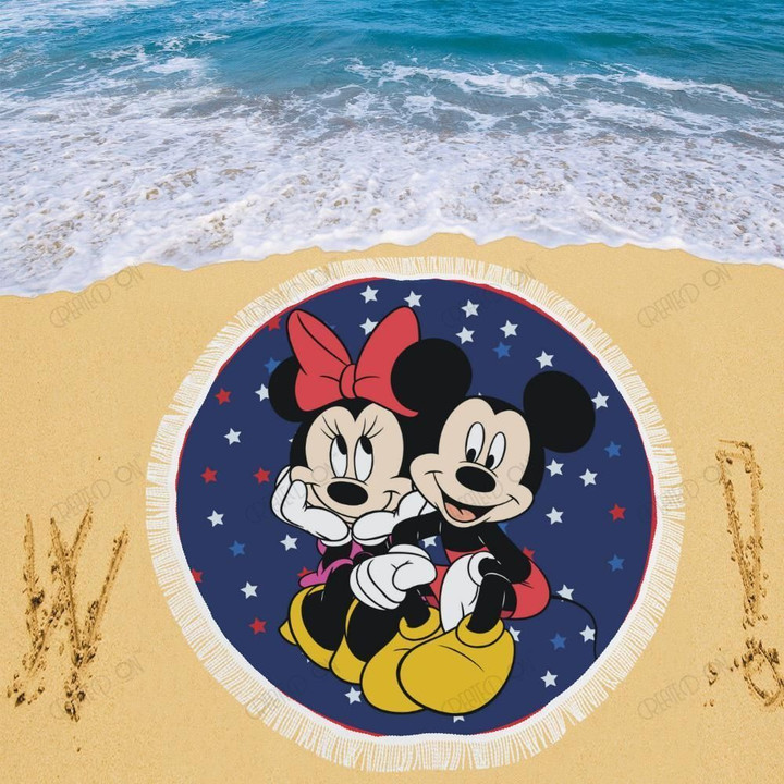 Mickey and Minnie Beach Blanket 7