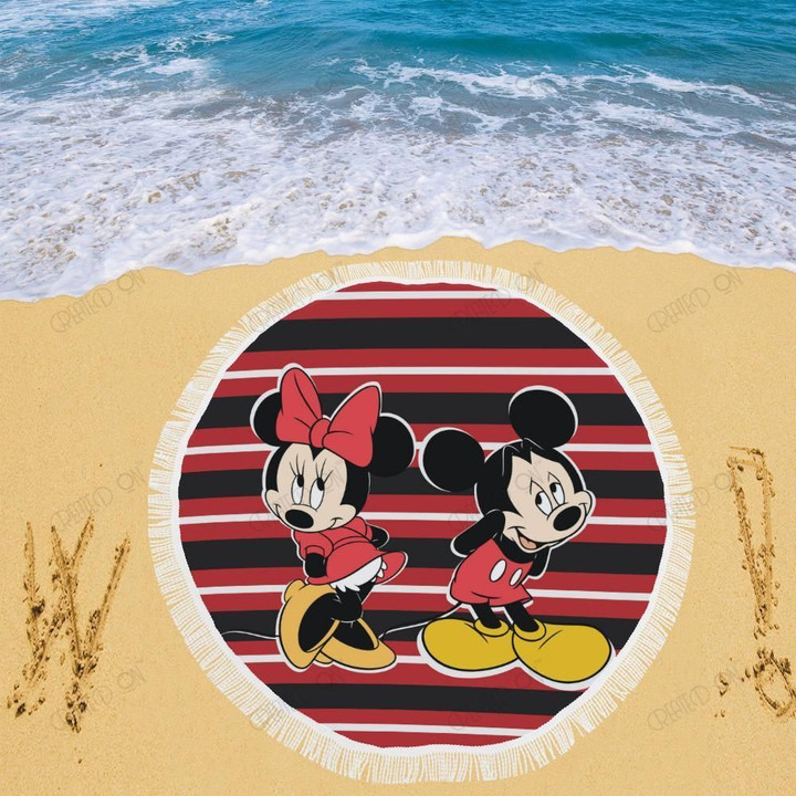 Mickey and Minnie Beach Blanket 9