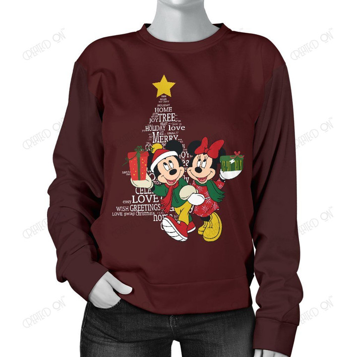 Mickey and Minnie Christmas Women Sweater 19