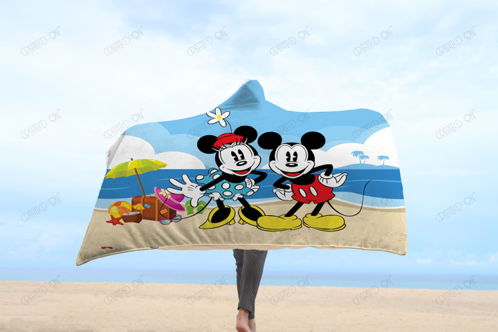 Mickey and Minnie Disney Hooded Blanket 9