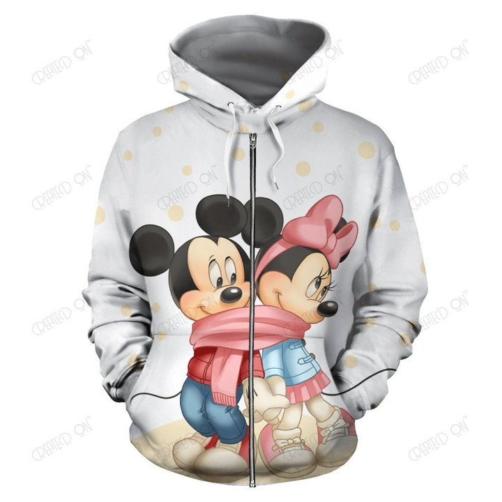 Mickey and Minnie Zip-Up Hoodie 7