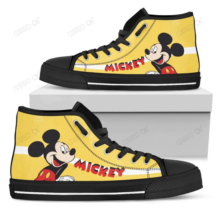 Mickey Disney High Top Canvas Shoes 9