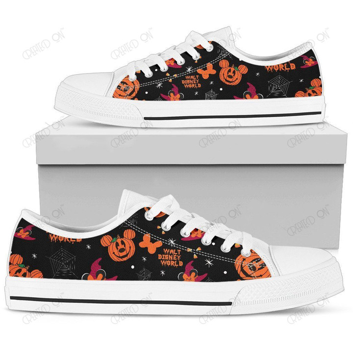 Mickey Pumpkin Low Top Shoes 4