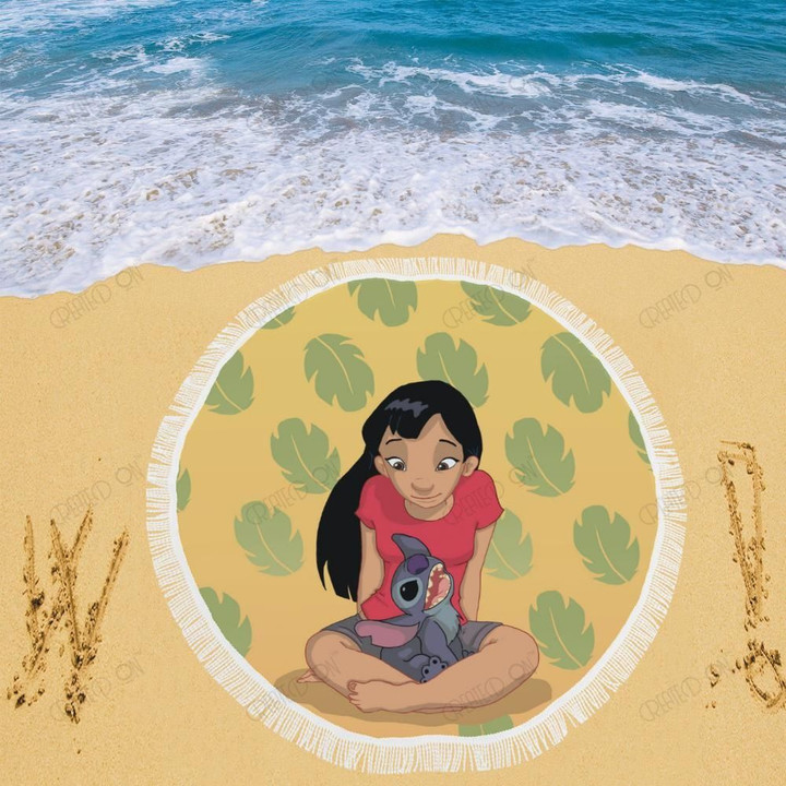 Moana & Stitch Disney Beach Blanket 8