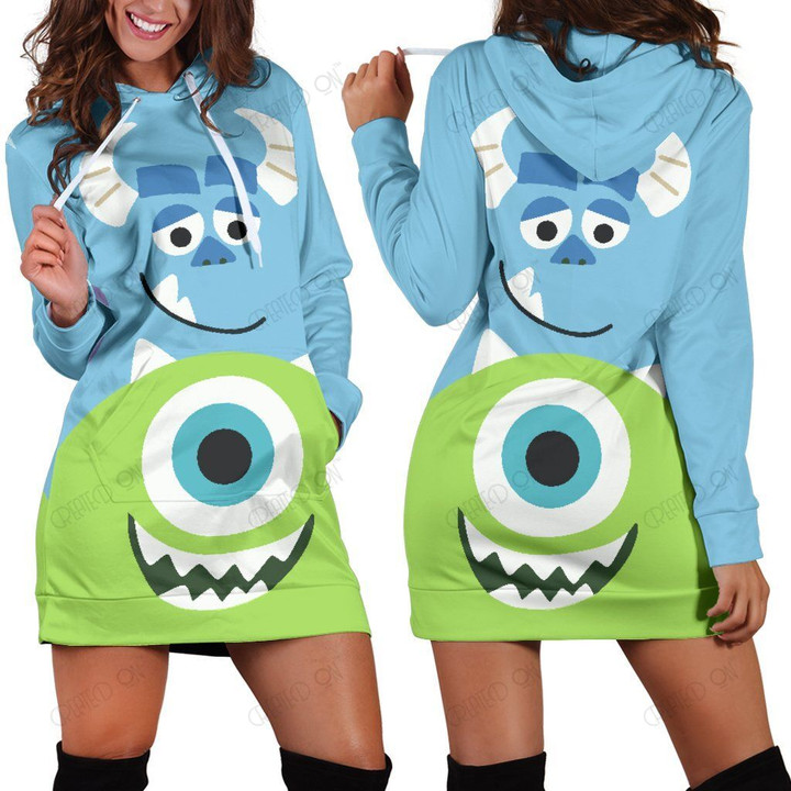 Monsters Inc Disney Hoodie Dress 4