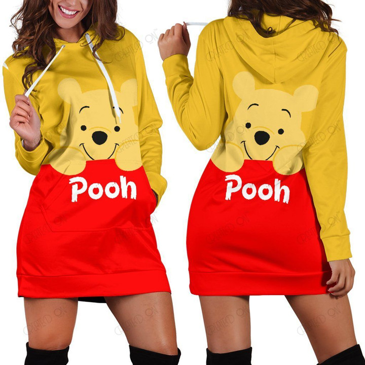 Pooh - Winnie The Pooh Disney Hoodie Dress 12