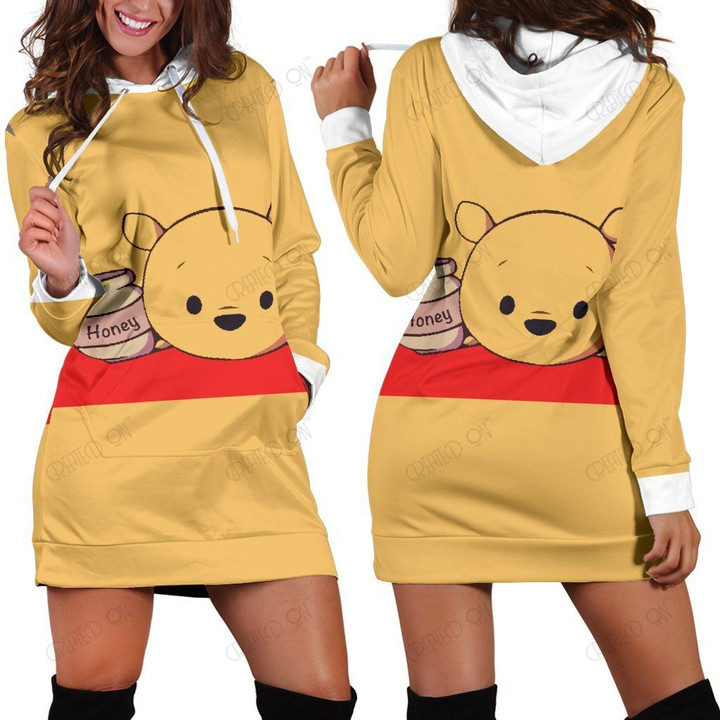 Pooh - Winnie The Pooh Disney Hoodie Dress 3
