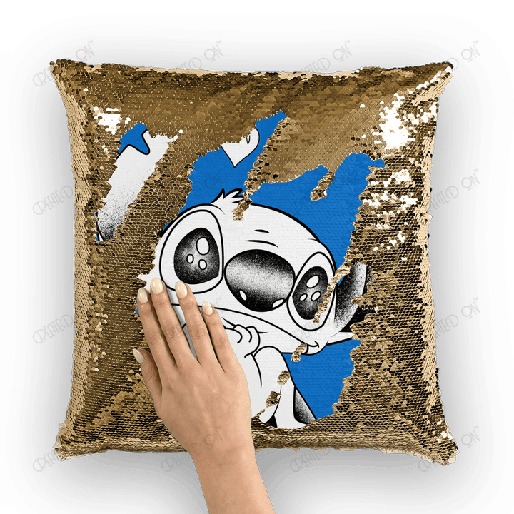 Stitch  ﻿Sequin Cushion Cover 2