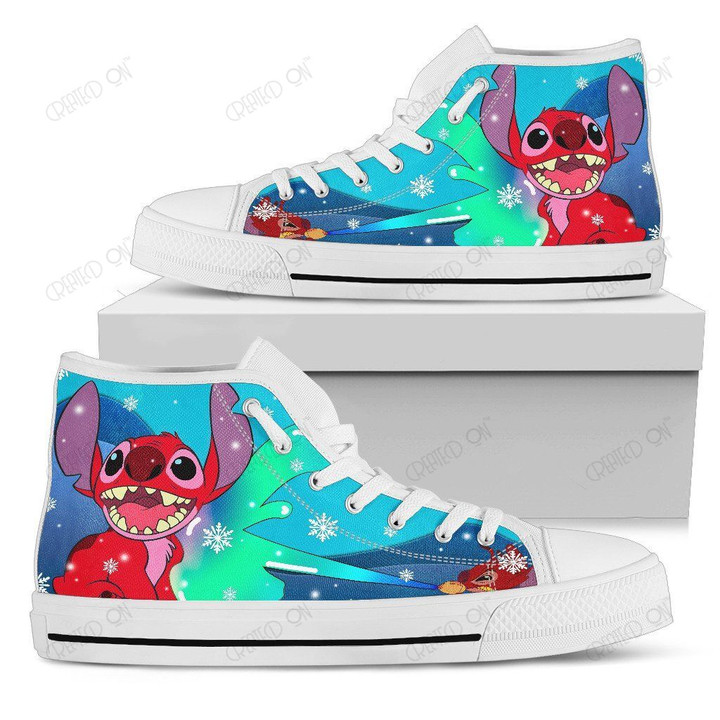 Stitch Christmas High Top Shoes