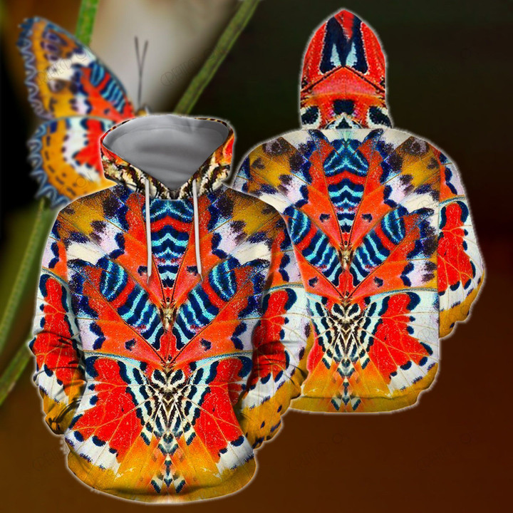 3D All Over Print Colorful Butterfly Hoodie NNK