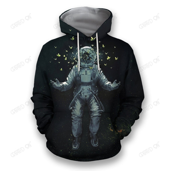 3D all over print astronaut with butterfly