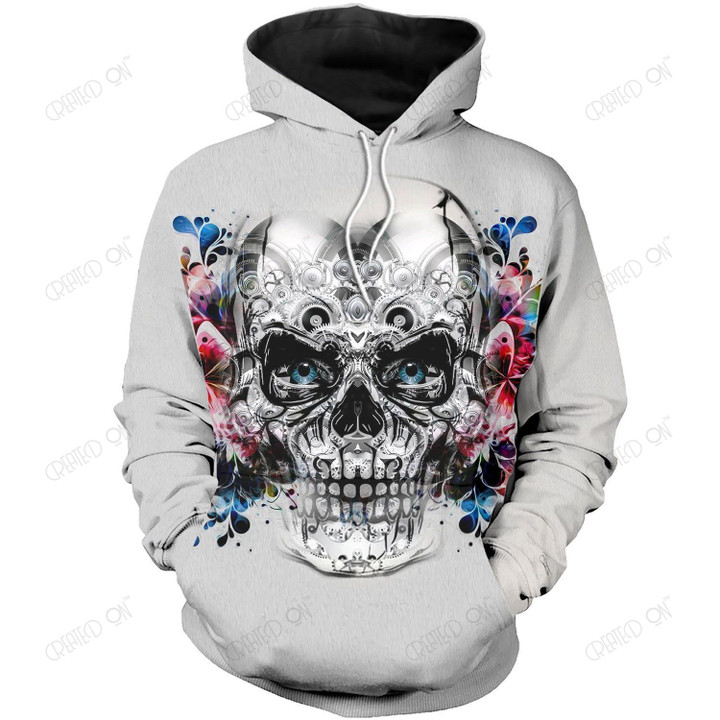 SKULL AND BUTTERFLY 3D ALL OVER PRINTED SHIRTS FOR MEN AND WOMEN PL279